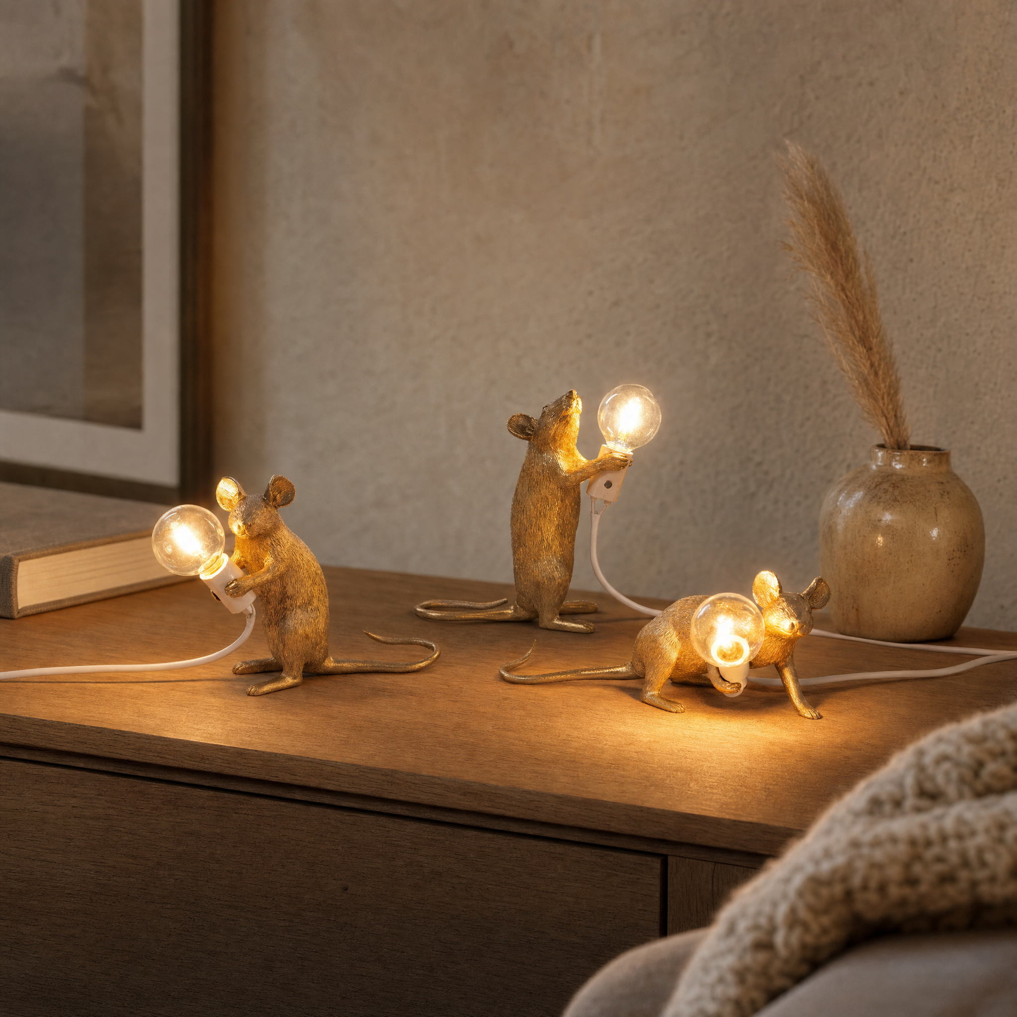 Art Deco Mouse Table Lamp