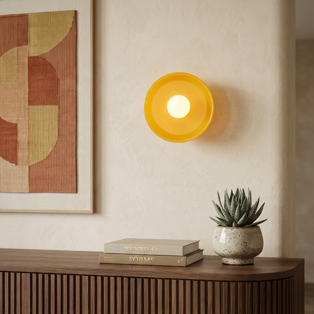Olive Disc Nordic Glass Wall and Ceiling