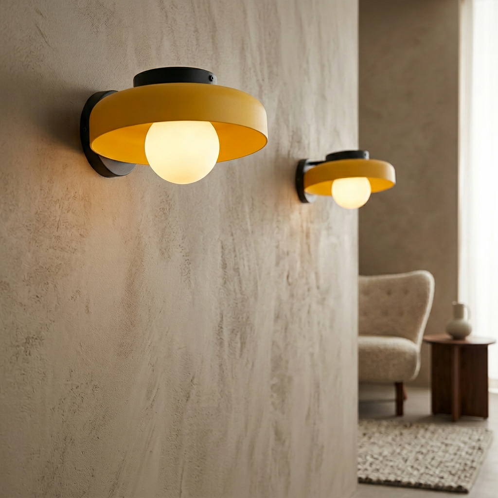 Olive Disc Nordic Glass Wall and Ceiling