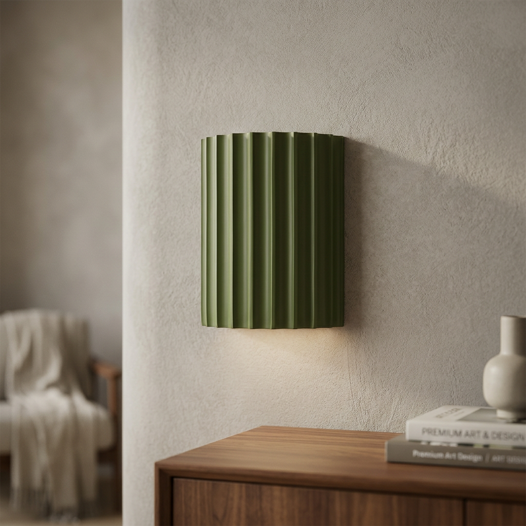 Nordic Resin Plaster Shade Wall Light