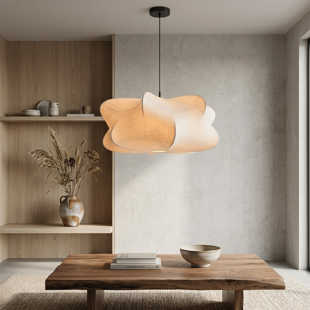 Elegant Silk Pendant Light