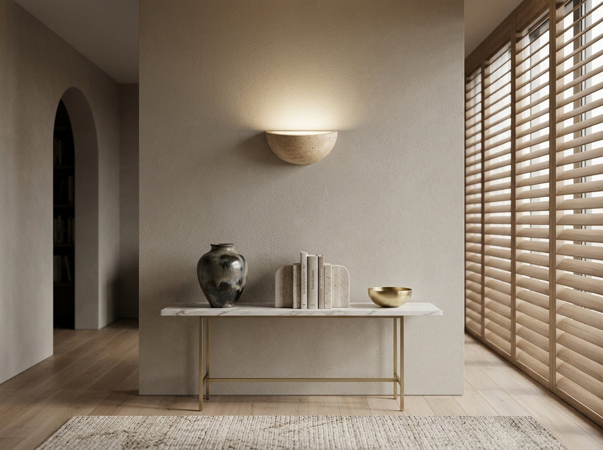 Elegant LED Stone Wall Sconce