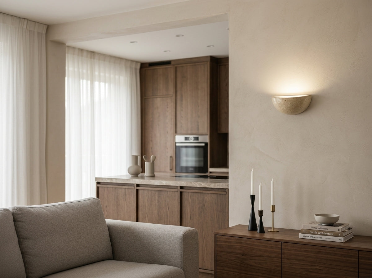 Elegant LED Stone Wall Sconce