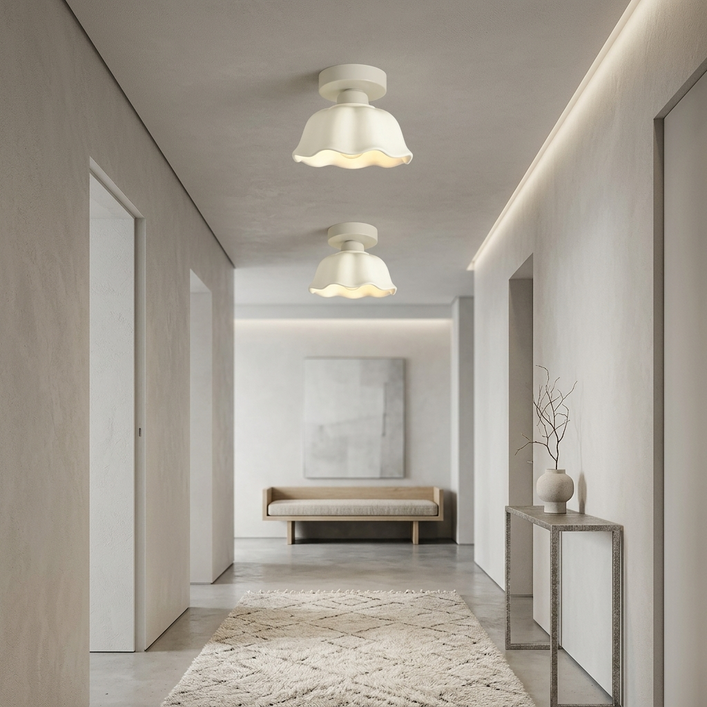 Elegant Vintage Ceramic Glass Ceiling Light