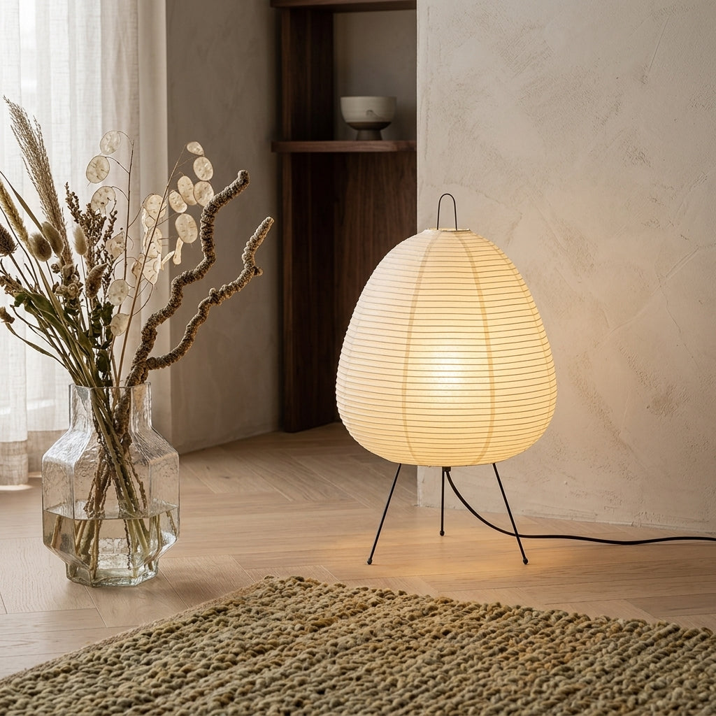 Japanese Rice Paper Table Lamp