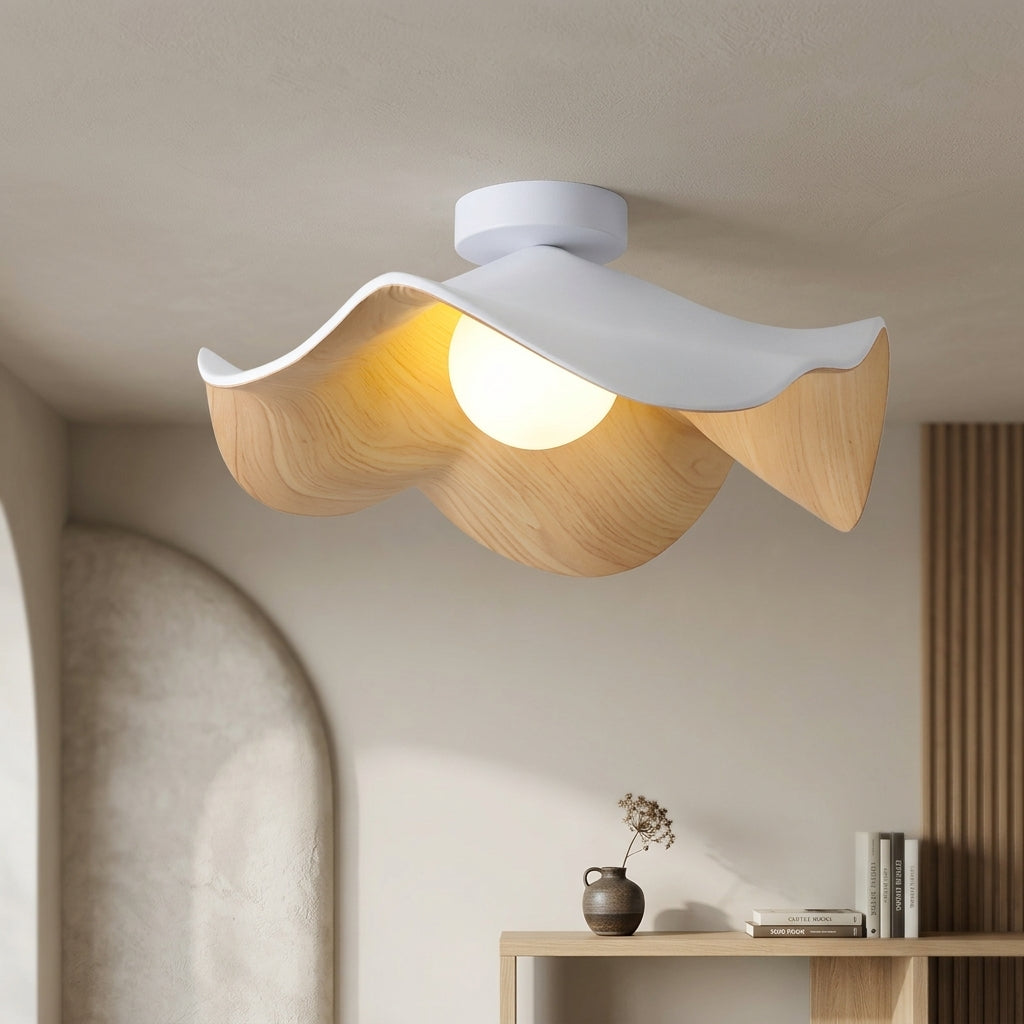Scandinavian Wooden Ceiling Light