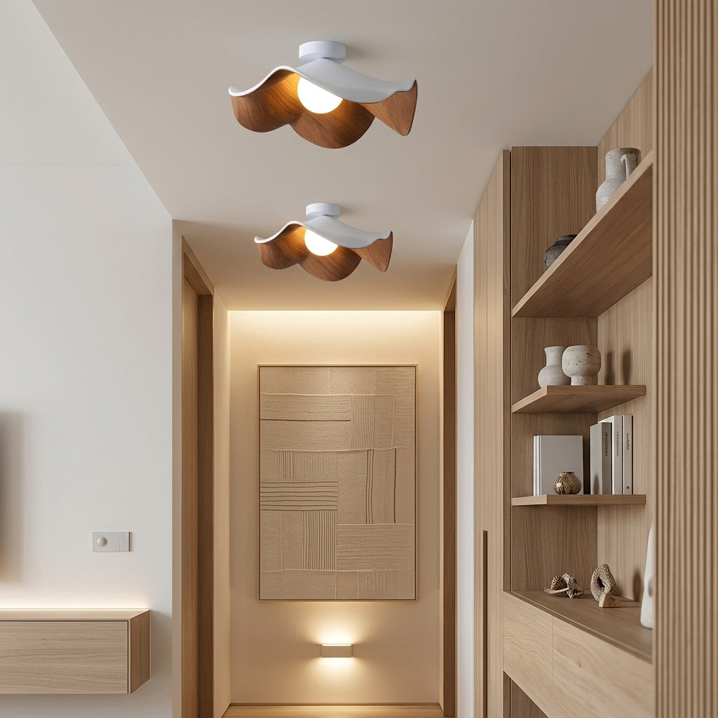 Scandinavian Wooden Ceiling Light