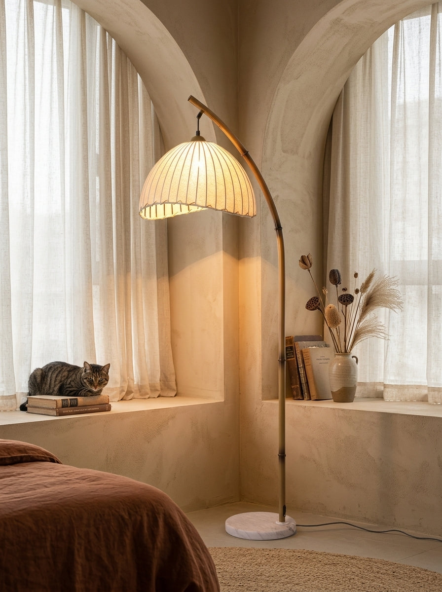 Zen Bamboo Modern Floor Lamp